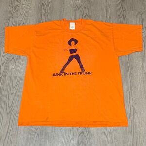 Vintage Junk in the Trunk Orange Tee XL 90s‎ Y2K HipHop